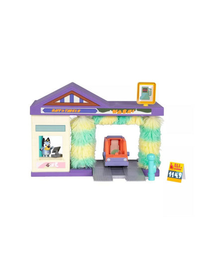 Autolavado Bluey con Vehículo y Figura 6 Piezas
