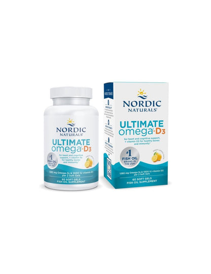Omega 3 Nordic Naturals con Vitamina D3 60 Cápsulas