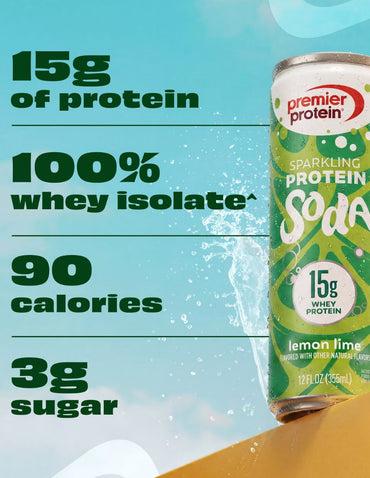 Refresco Premier Protein Limón y Lima 355 ml