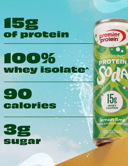 Refresco Premier Protein Limón y Lima 355 ml