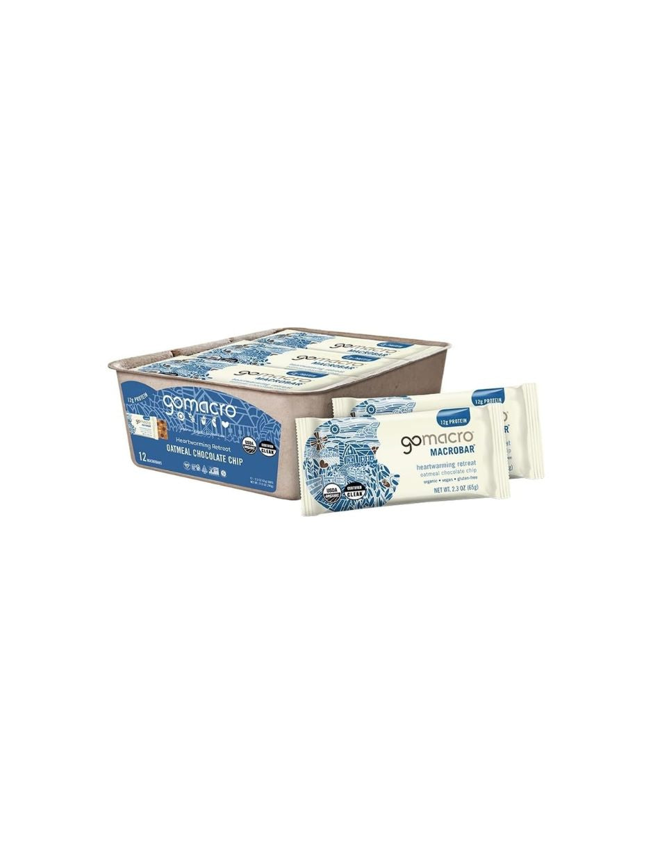 Barras GoMacro Avena con Chocolate 65 g x12