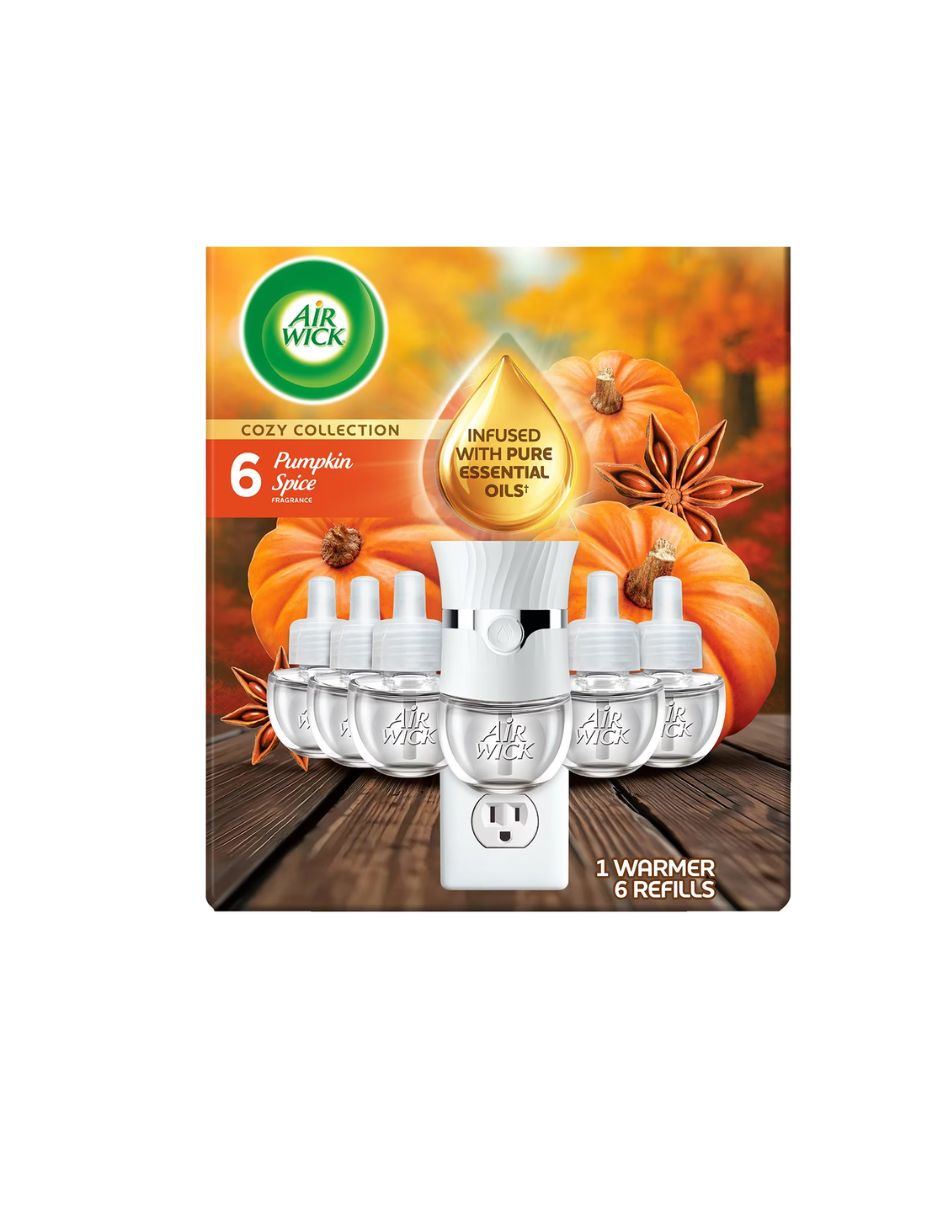 Ambientador Air Wick Pumpkin Spice Difusor + 6 Recambios 132 ml