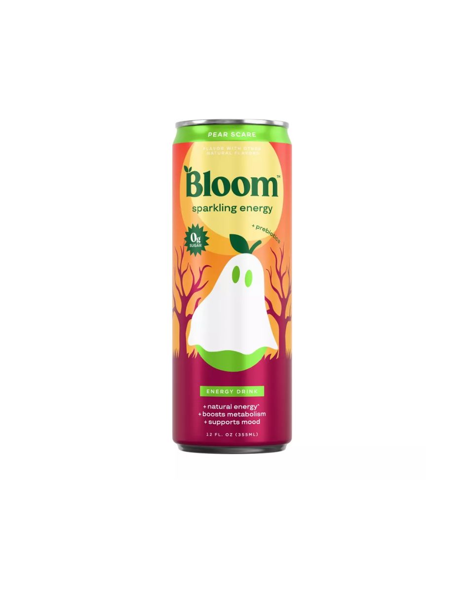 Bebida Energética Bloom Pear Scare Pera Especiada Edición Limitada 355 ml