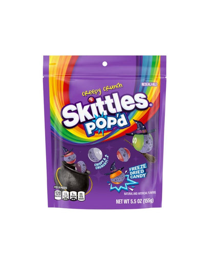 Dulces Liofilizados Skittles Pop'd Halloween 155 gr