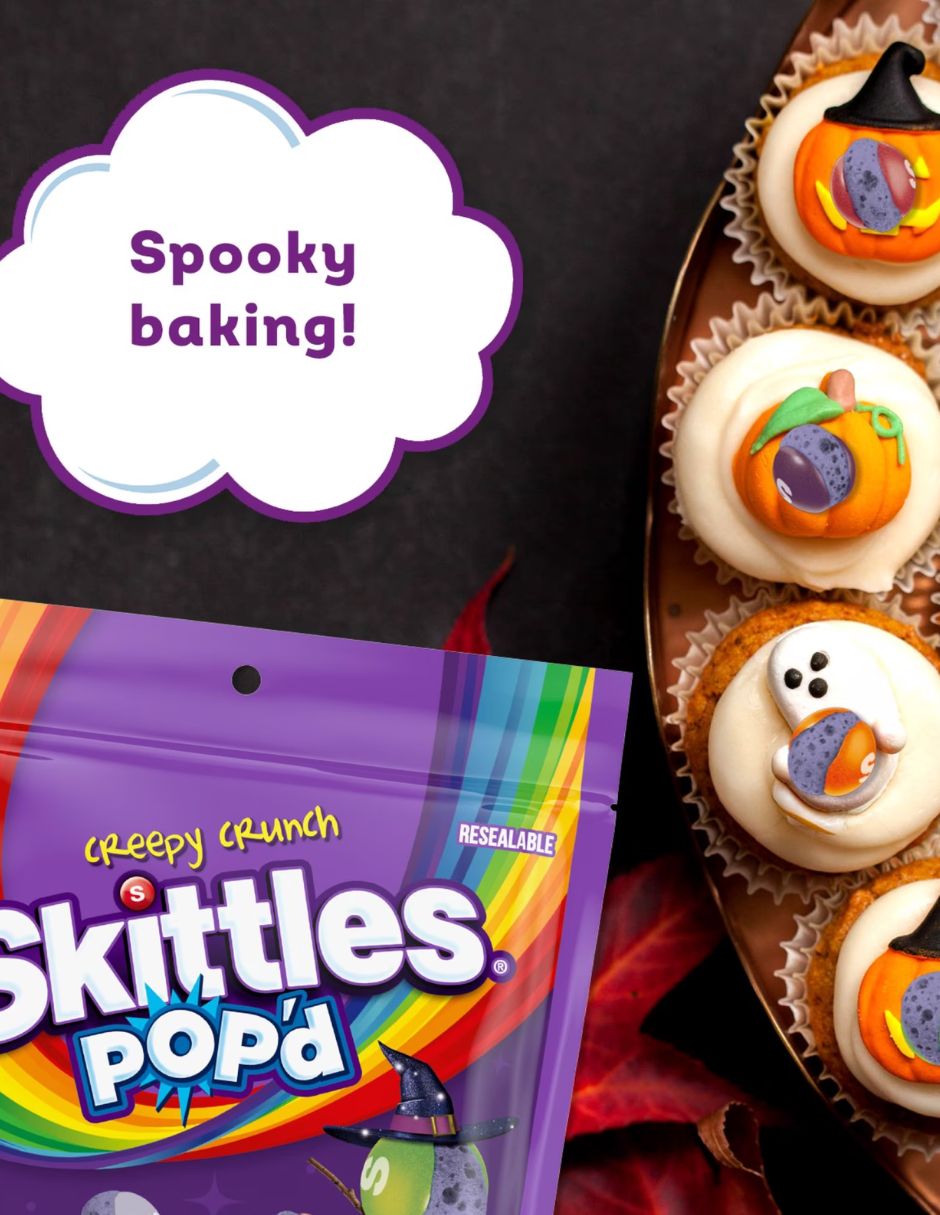 Dulces Liofilizados Skittles Pop'd Halloween 155 gr