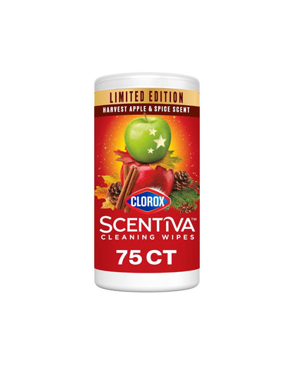 Toallitas Limpiadoras Clorox Scentiva Edición Limitada Manzana y especias 75 Pzas