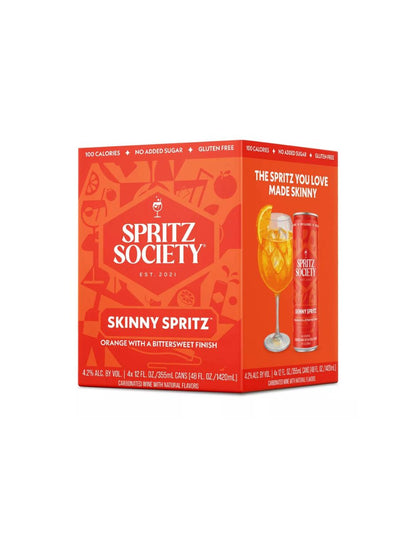 Cóctel de Vino Spritz Society Skinny Spritz 4 Latas 355 ml