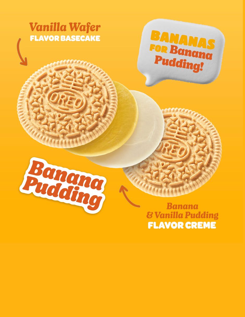 Galletas OREO Banana Pudding Edición Limitada 303 g