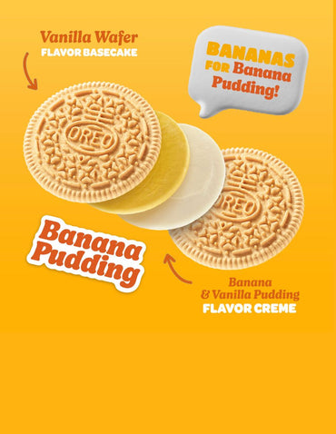 Galletas OREO Banana Pudding Edición Limitada 303 g