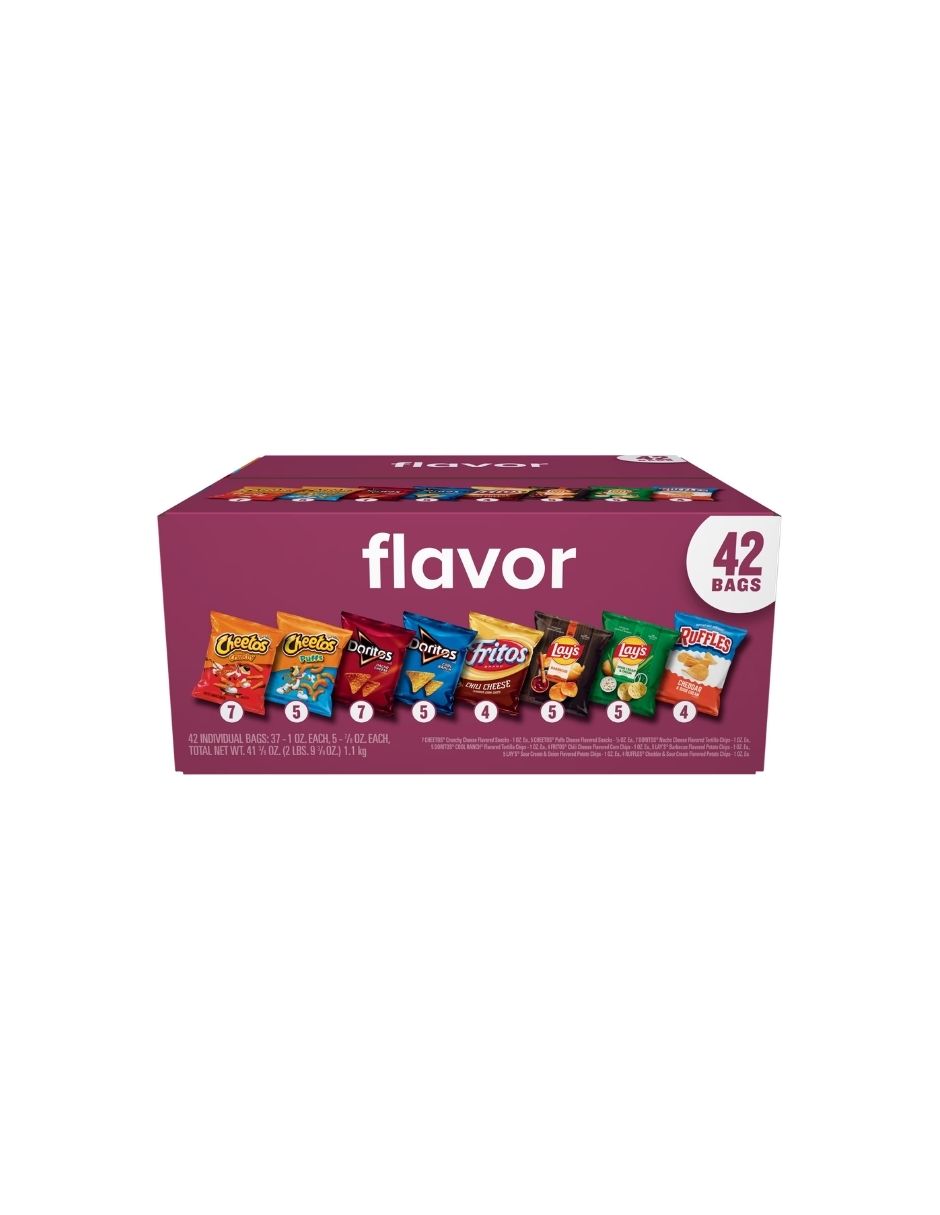 Botanas Frito-Lay Paquete Surtido 42 Piezas