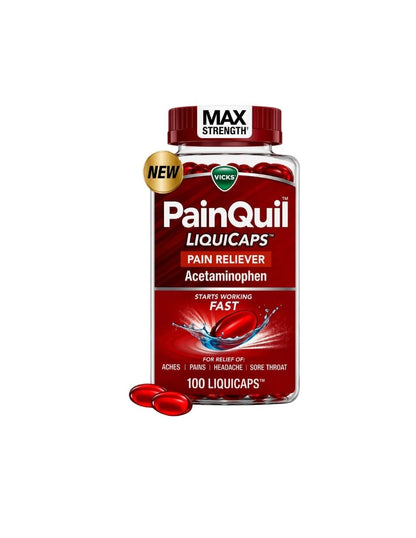 Analgésico Vicks PainQuil Acetaminofén 1000 mg 100 LiquiCaps