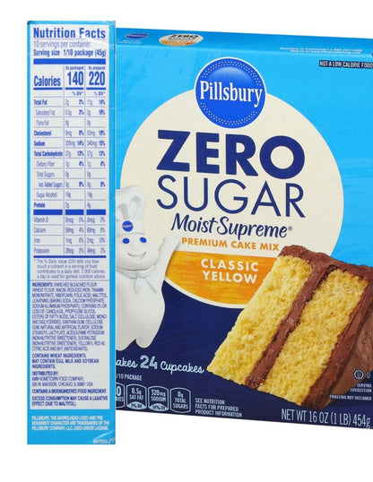 Mezcla para Pastel Pillsbury Amarillo sin Azúcar 454 g