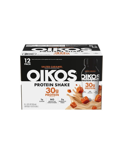 Batido Oikos Caramelo Salado 30 g Proteína 12 Pzas 355 ml