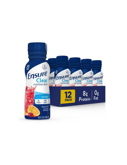 Bebida Nutricional Ensure Clear Frutal con Proteína 12 pack