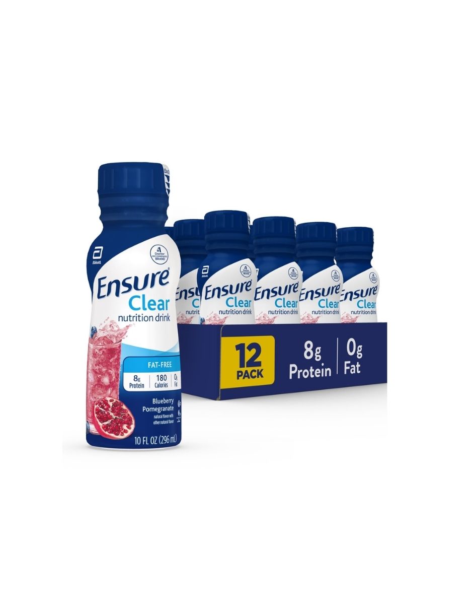 Bebida Ensure Clear Granada Arándano 12 pack