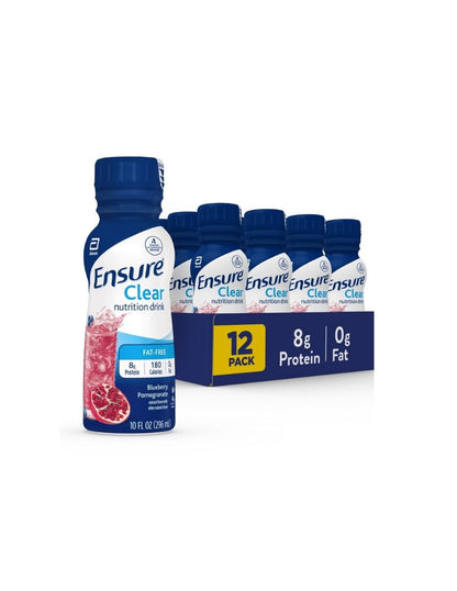 Bebida Ensure Clear Granada Arándano 12 pack