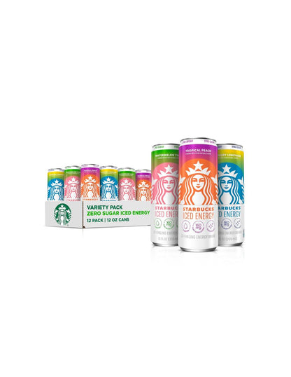 Bebida Energética Starbucks Surtida 12 Pzas 355 ml