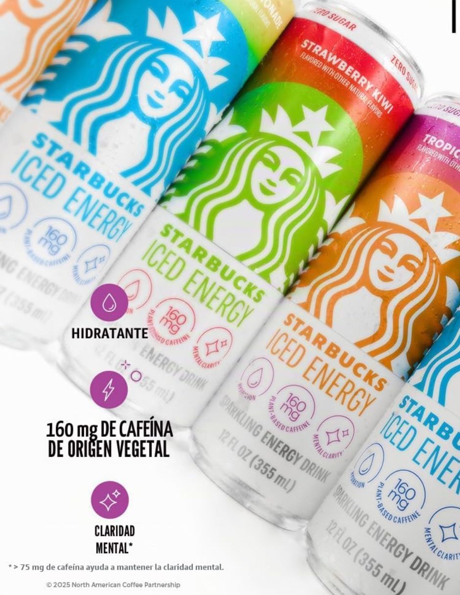 Bebida Energética Starbucks Surtida 12 Pzas 355 ml