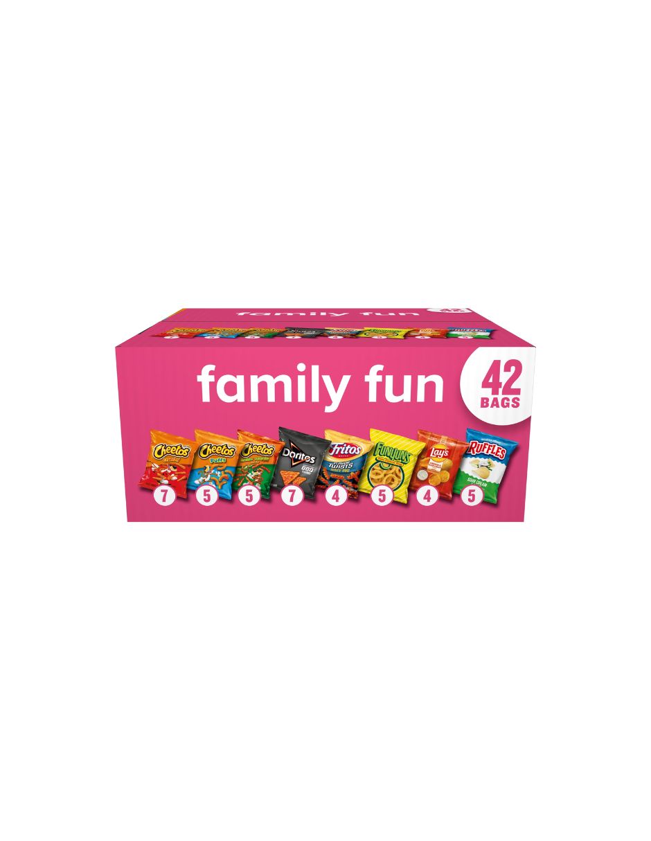 Botanas Frito-Lay Surtidas Family Fun 42 Piezas