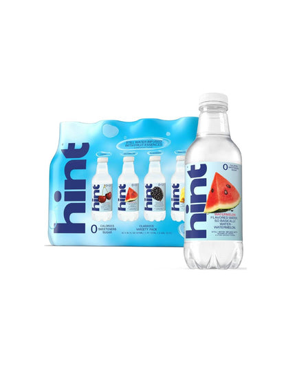 Agua Hint Sabores Frutales Surtidos 12 Botellas 473 ml