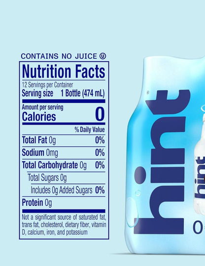 Agua Hint Sabores Frutales Surtidos 12 Botellas 473 ml