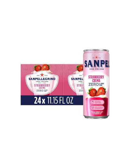 Refresco Sanpellegrino Crema de Fresa Zero 24 Latas