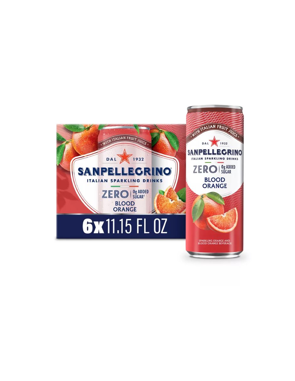 Refresco Sanpellegrino Naranja Sanguina Zero 6 Latas 330 ml