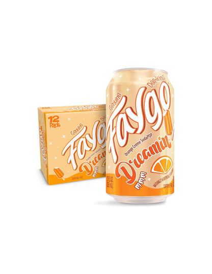 Refresco Faygo Dreamin' Crema de Vainilla 12 Latas 355 ml