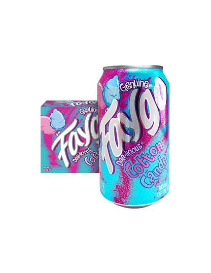 Refresco Faygo Algodón de Azúcar 12 Latas 355 ml