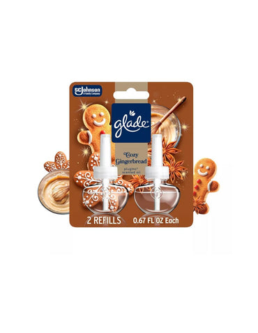 Repuestos PlugIns Glade Cozy Gingerbread 2 Pzas 40 ml