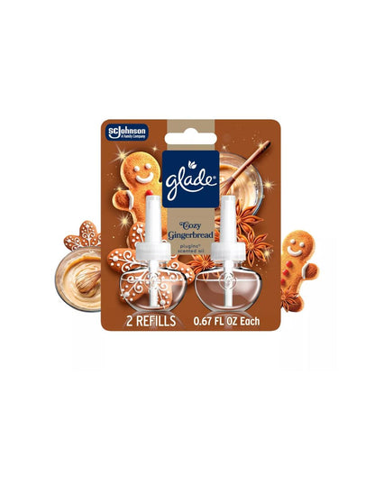Repuestos PlugIns Glade Cozy Gingerbread 2 Pzas 40 ml