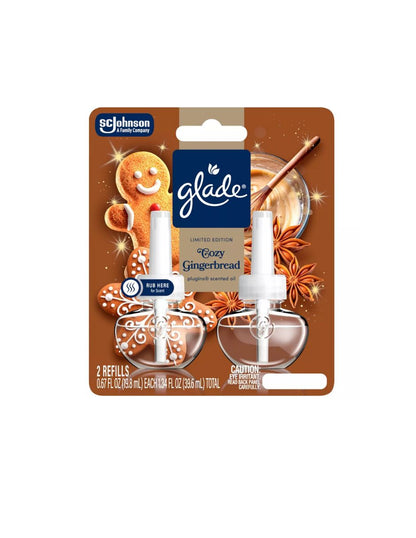 Repuestos PlugIns Glade Cozy Gingerbread 2 Pzas 40 ml