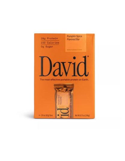 Barra de Proteína David Pumpkin Spice 4 Pzas