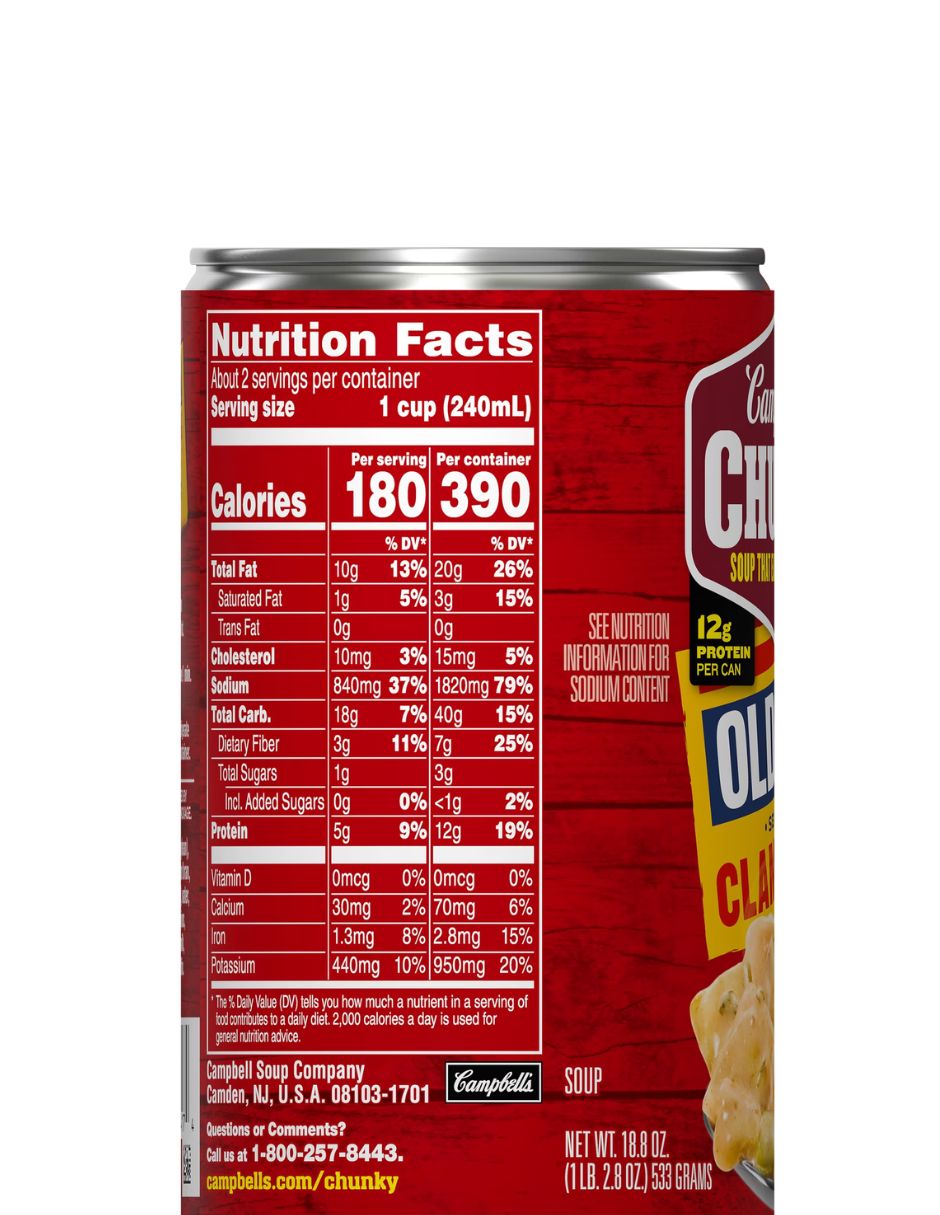Sopa Campbell's Chunky Almeja OLD BAY 533 g