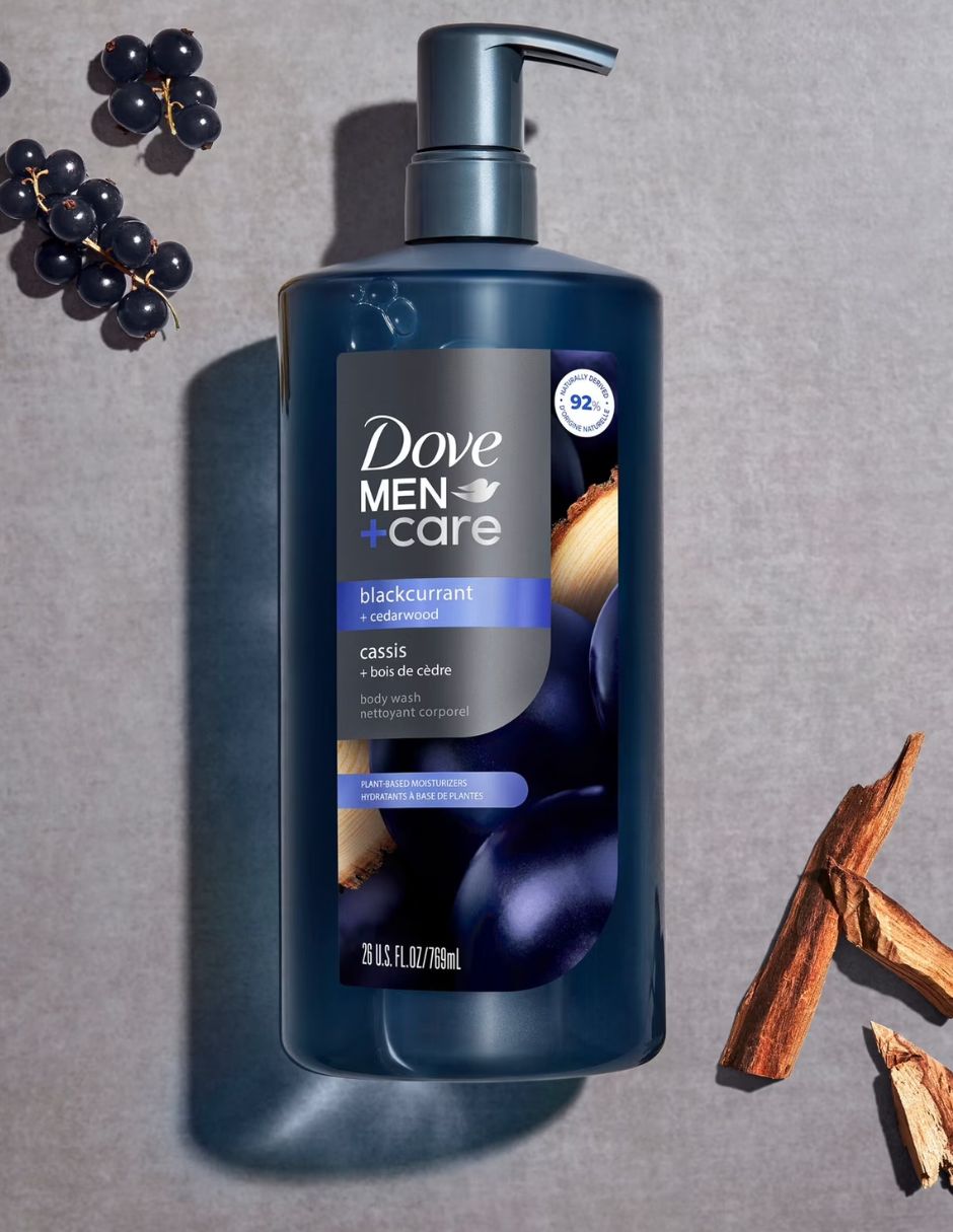 Gel de Baño Dove Men+Care Grosella y Cedro 769 ml