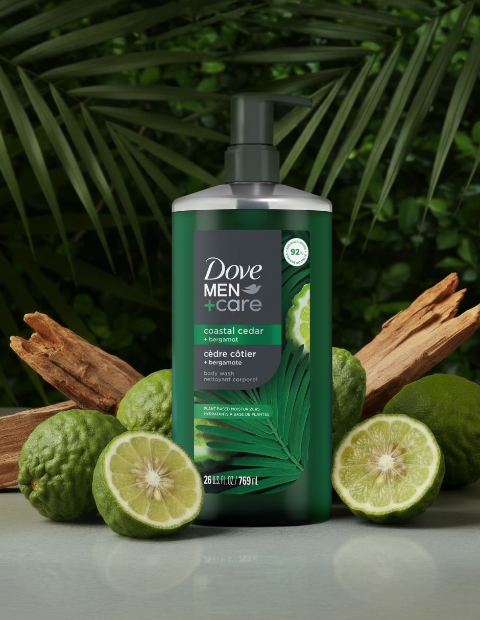Gel de Baño Dove Men+Care Cedro y Bergamota 769 ml