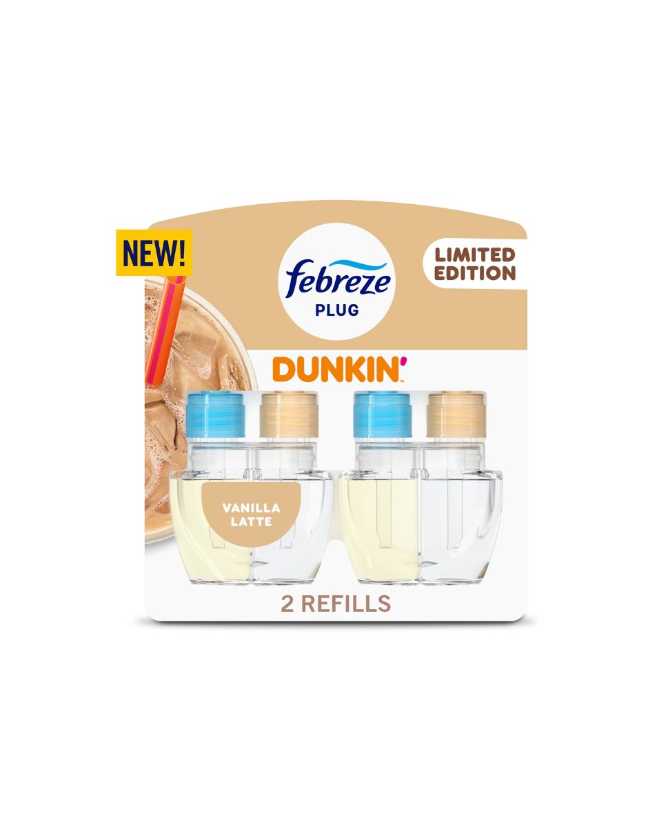 Repuesto Febreze Plug In Dunkin' Vanilla Latte 2 Pzas