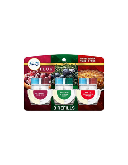 Repuestos Febreze Plug In Mezcla Festiva 3 Pzas 26 ml