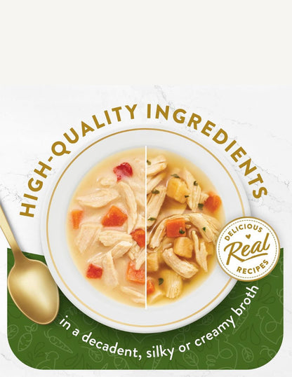 Alimento húmedo Fancy Feast Broths Pollo para Gato 12 Sobres