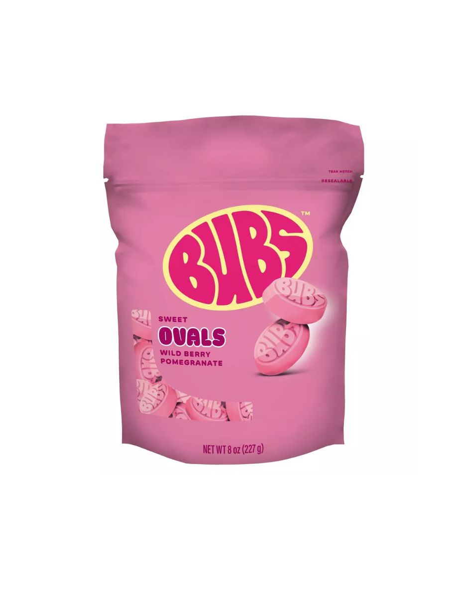 Caramelos BUBS Granada y Frutos del Bosque 227 g