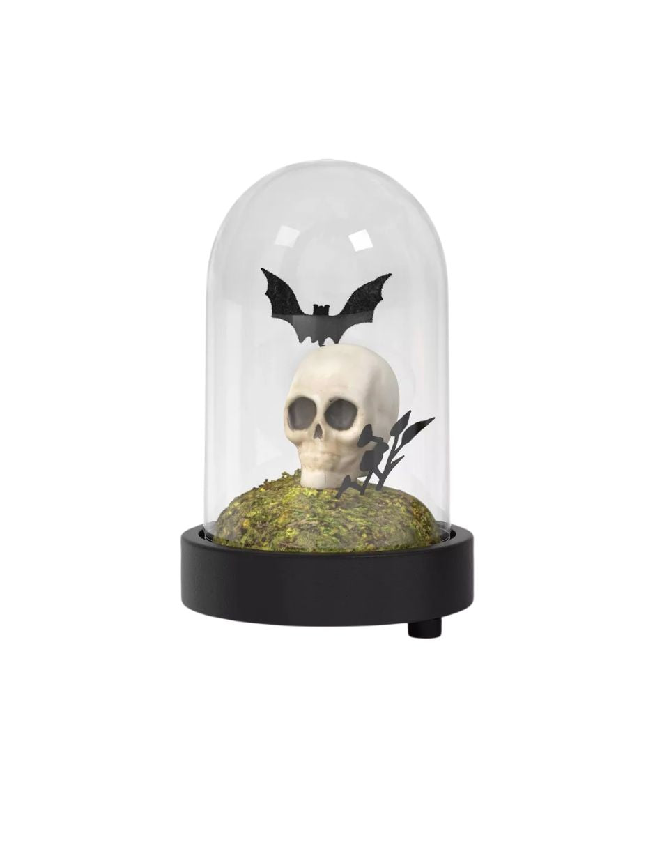 Decoración Halloween Hyde and EEK Calavera Iluminada 13 cm