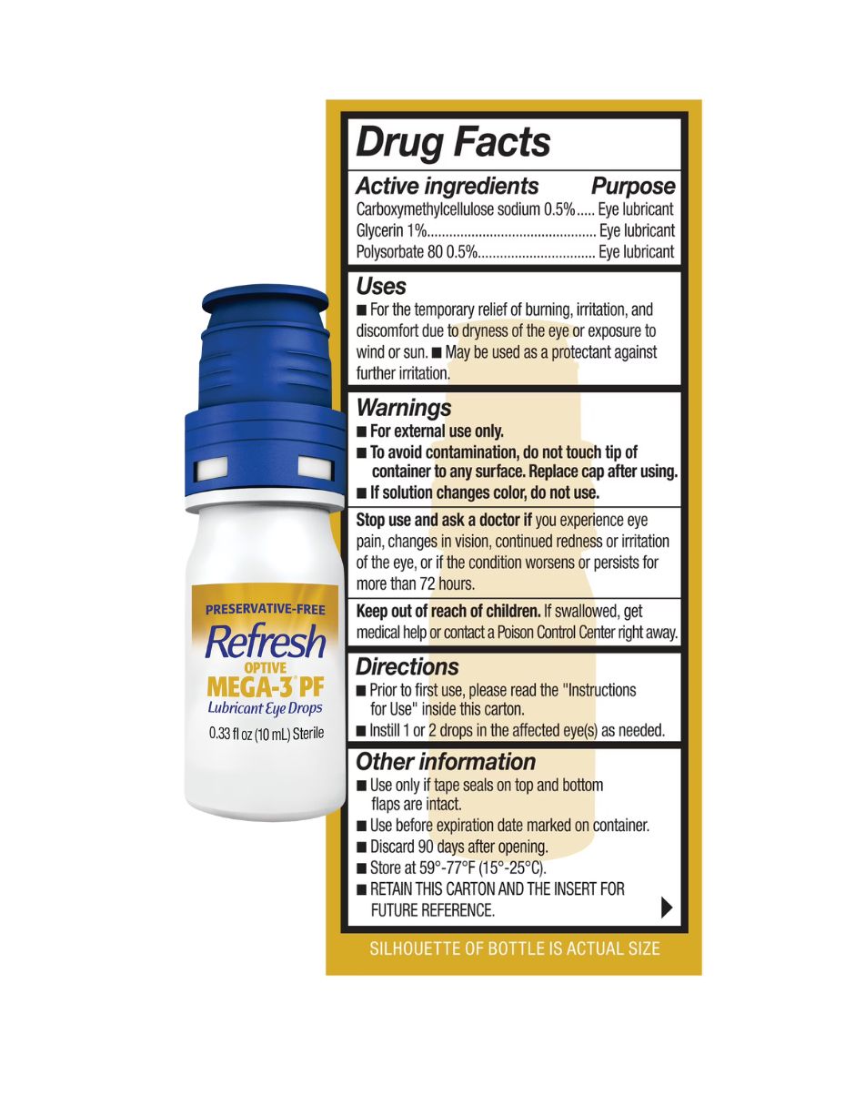 Gotas Refresh Optive Mega-3 PF Sin Conservantes 10 ml