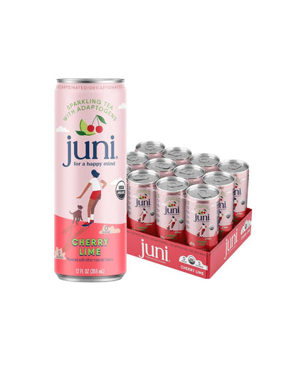 Bebida Juni Cereza y Lima con Adaptógenos 12 latas