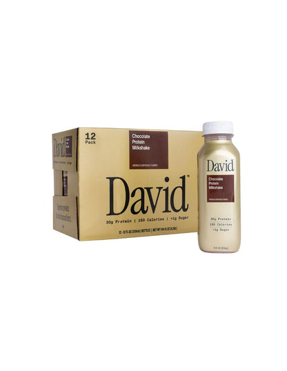 Batido de Proteína David Chocolate 30 g Proteína 12 pack