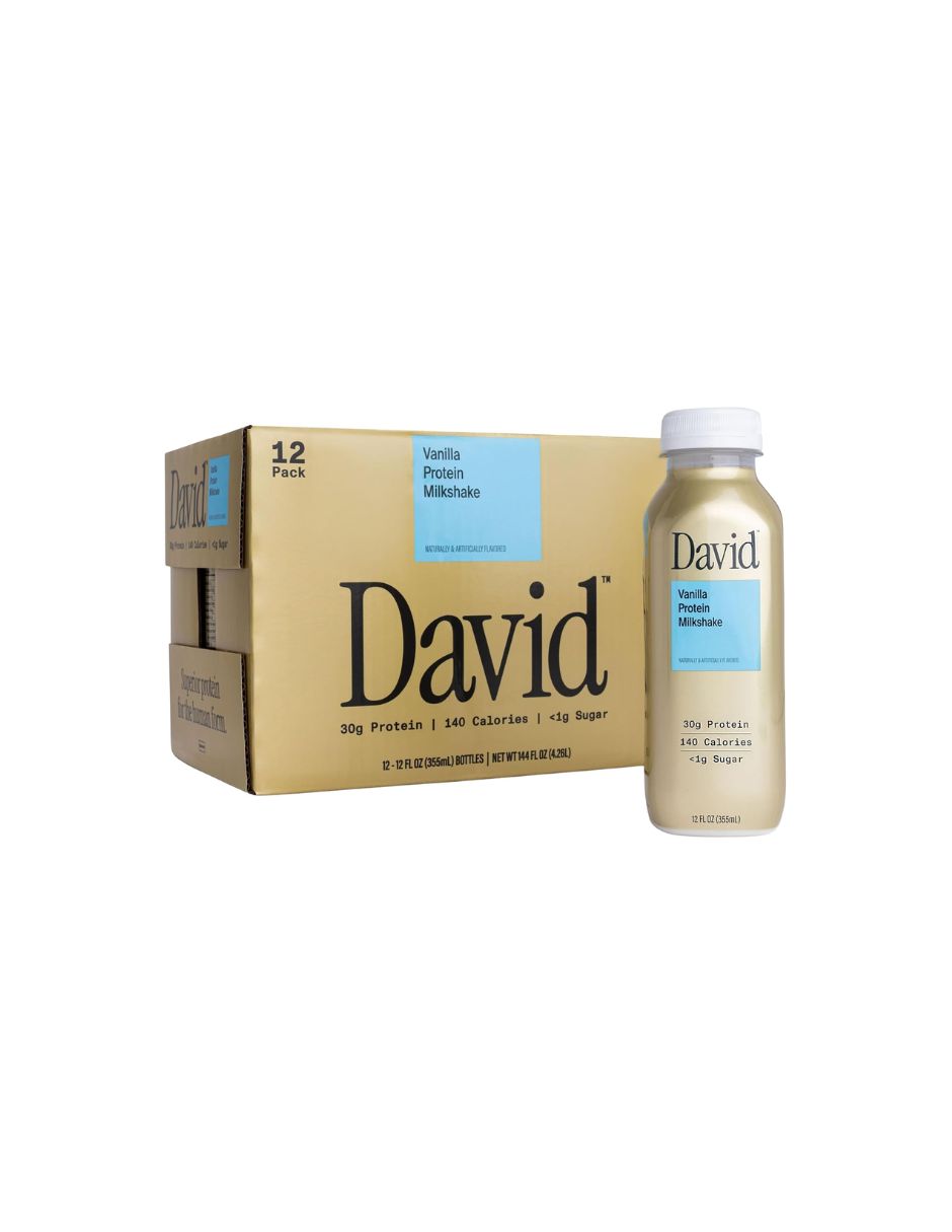 Batido de Proteína David Vainilla 30 g Proteína 12 pack