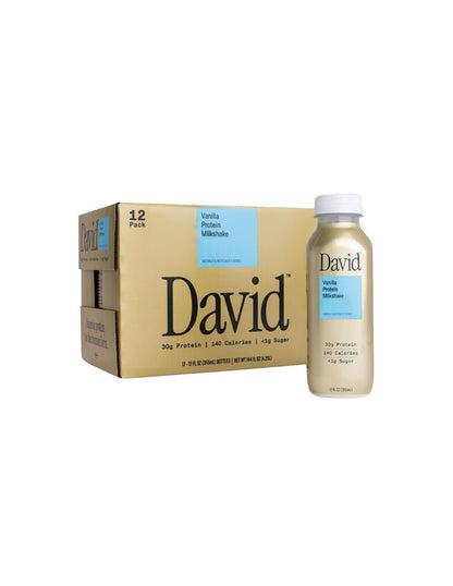 Batido de Proteína David Vainilla 30 g Proteína 12 pack