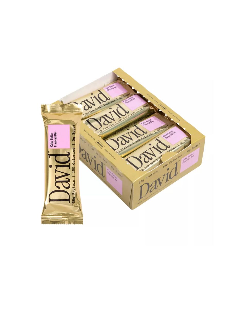 Barras de Proteína David Cake Batter 12 Pack