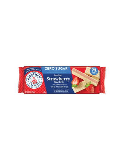 Galletas Voortman Oblea Fresa Sin Azúcar 255 g