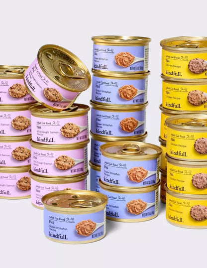 Alimento Húmedo Kindfull Paté Variado 24 Latas 2.04 kg