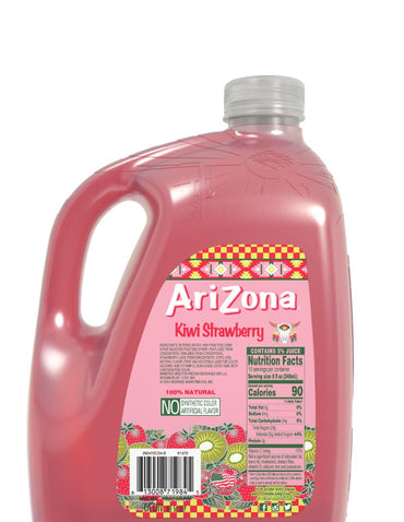 Bebida AriZona Kiwi Fresa con Jugo de Fruta 3.78 L